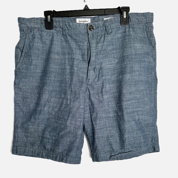Goodfellow & Co Men’s Chambray Blue Linden Shorts - Picture 1 of 3